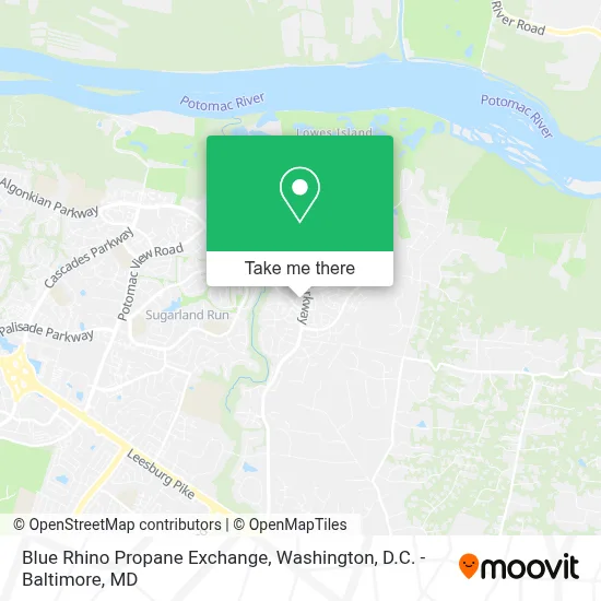 Blue Rhino Propane Exchange map