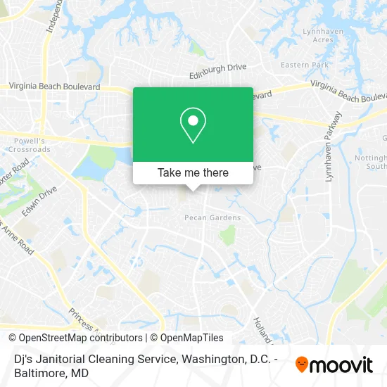 Dj's Janitorial Cleaning Service map