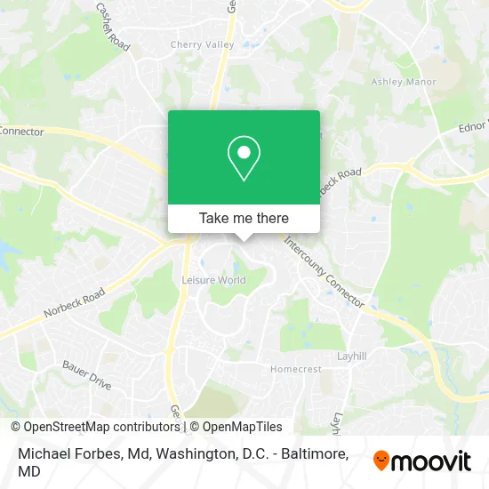 Michael Forbes, Md map