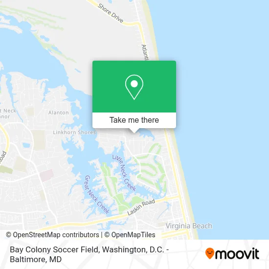 Bay Colony Soccer Field map