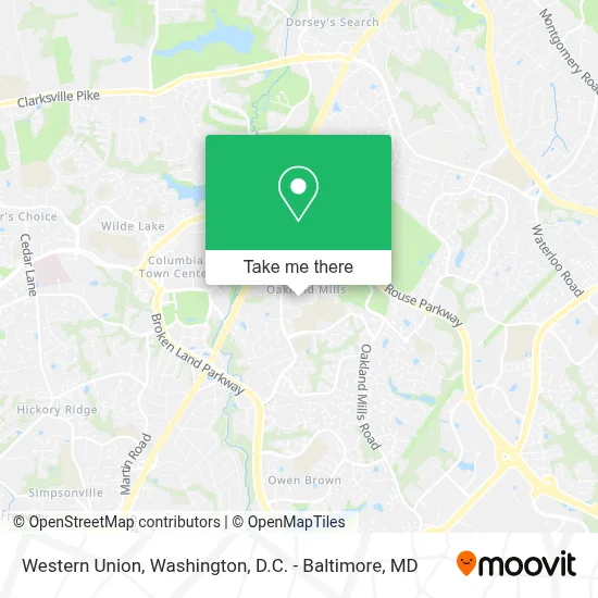 Western Union map