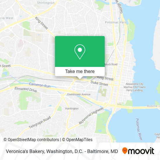 Veronica's Bakery map