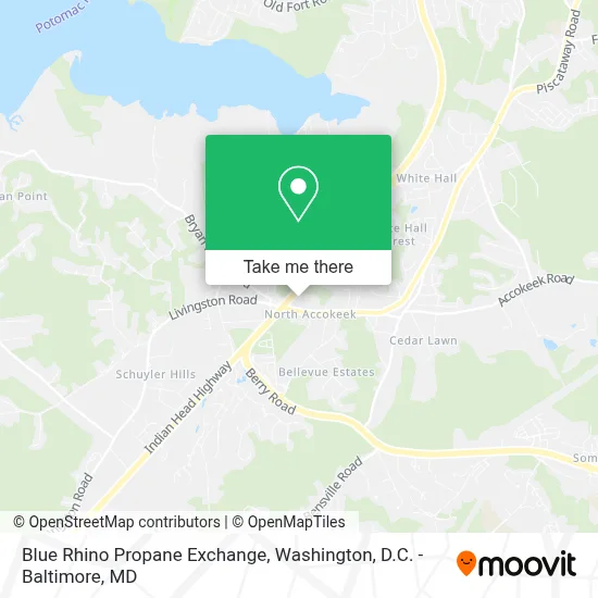 Blue Rhino Propane Exchange map