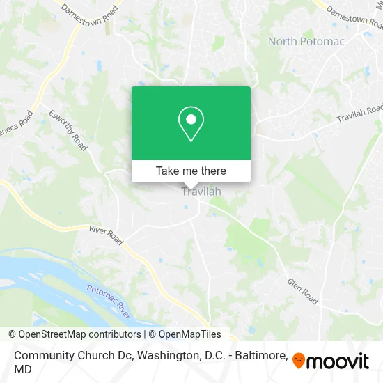 Community Church Dc map