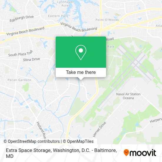 Extra Space Storage map