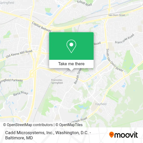 Cadd Microsystems, Inc. map