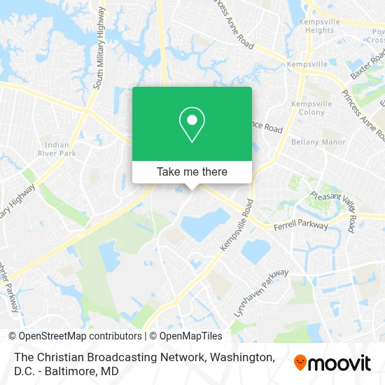 The Christian Broadcasting Network map