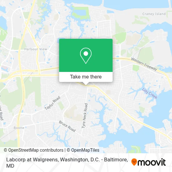 Labcorp at Walgreens map