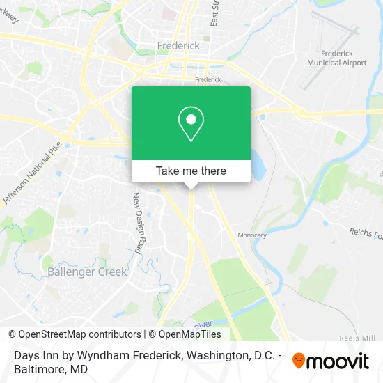 Days Inn by Wyndham Frederick map