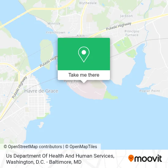 Us Department Of Health And Human Services map