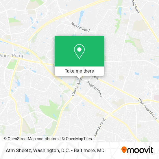 Atm Sheetz map