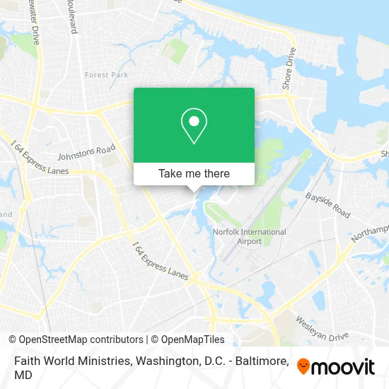 Faith World Ministries map