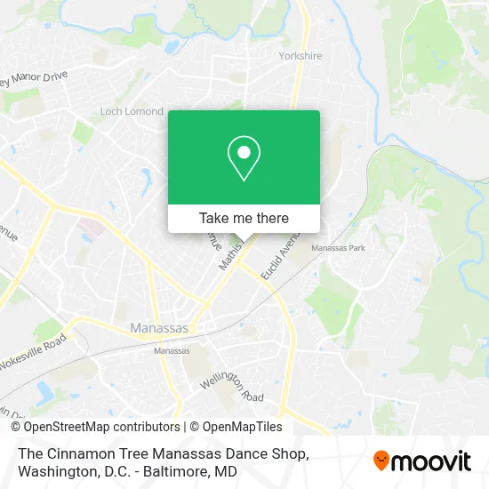 The Cinnamon Tree Manassas Dance Shop map