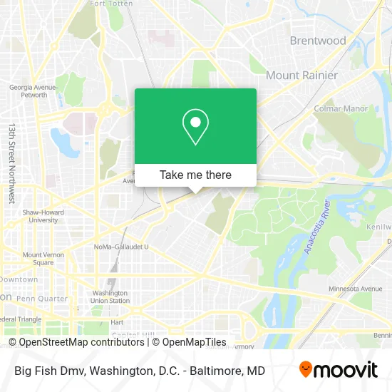 Big Fish Dmv map