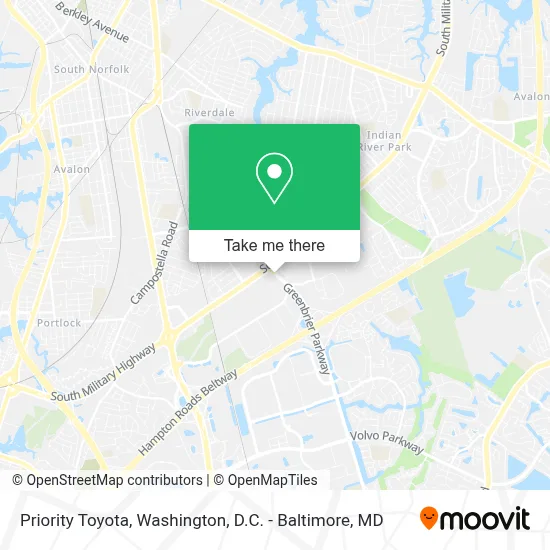Priority Toyota map