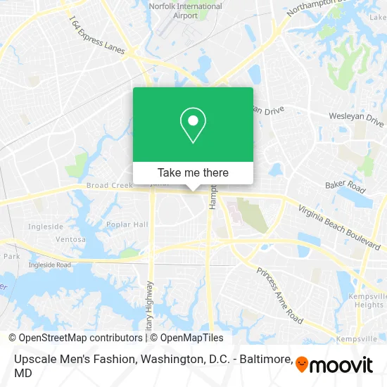 Upscale Men's Fashion map