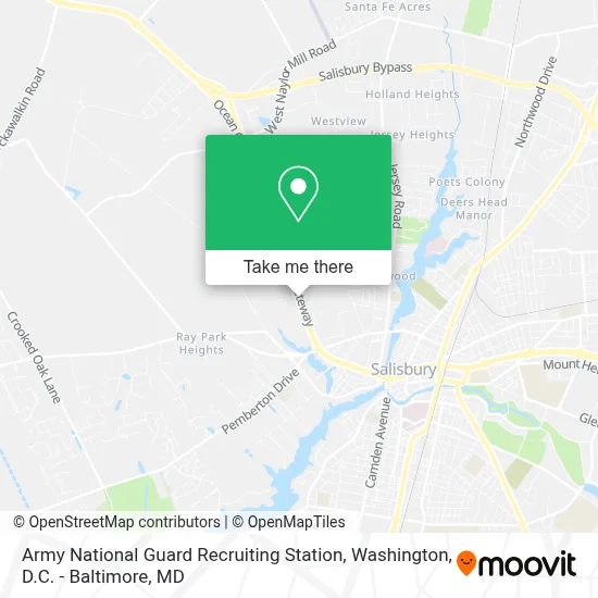 Army National Guard Recruiting Station map