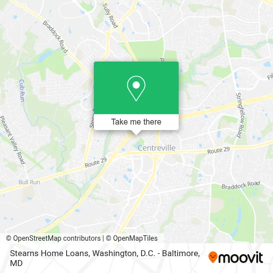 Stearns Home Loans map