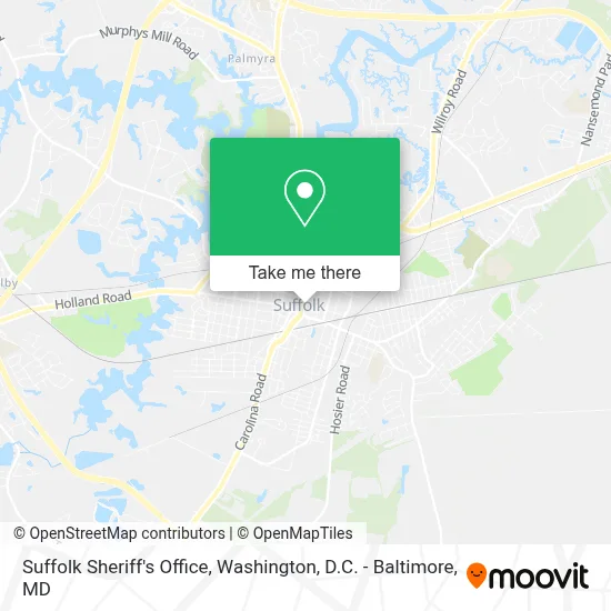 Suffolk Sheriff's Office map