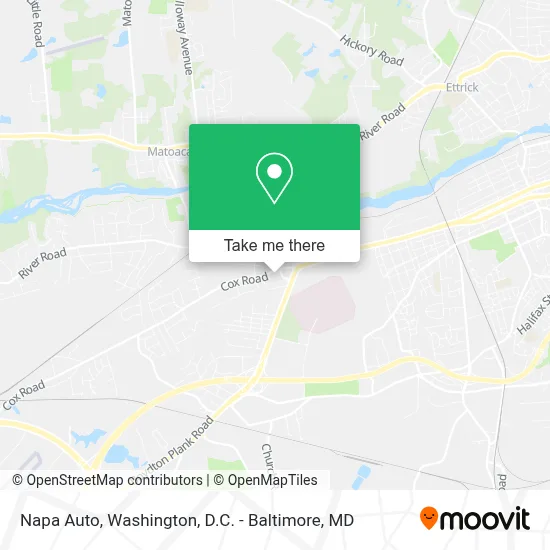 Napa Auto map