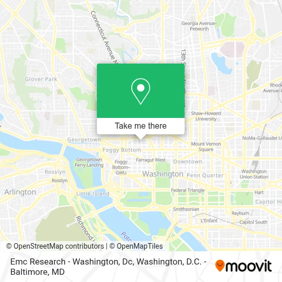 Emc Research - Washington, Dc map