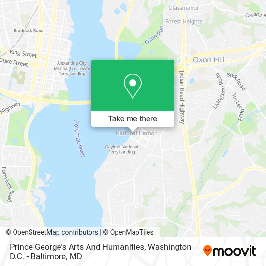 Prince George's Arts And Humanities map