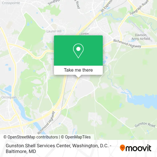 Gunston Shell Services Center map