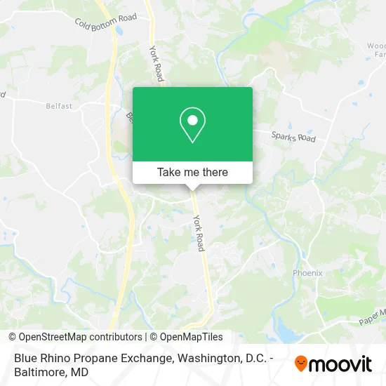 Blue Rhino Propane Exchange map