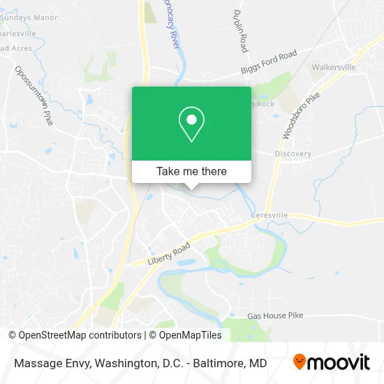Massage Envy map