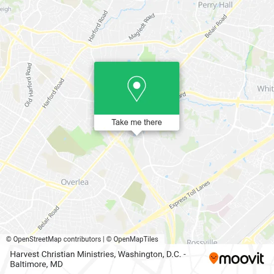 Harvest Christian Ministries map