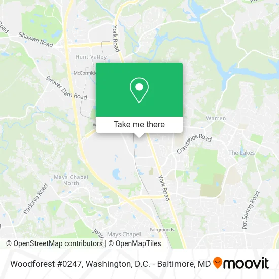 Woodforest #0247 map