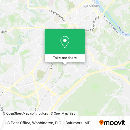 Us Post Office map