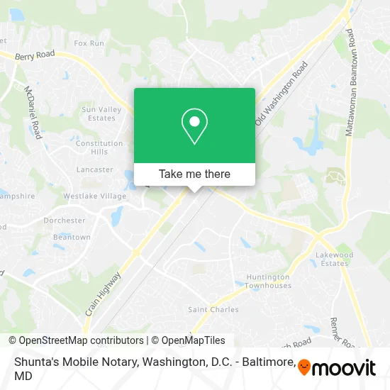 Shunta's Mobile Notary map