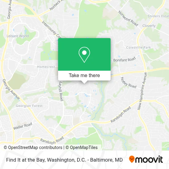 Find It at the Bay map