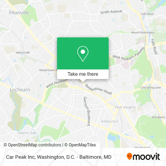 Car Peak Inc map