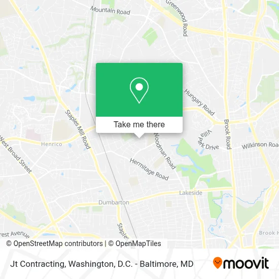 Jt Contracting map