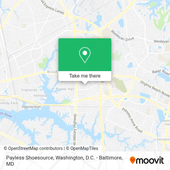 Payless Shoesource map