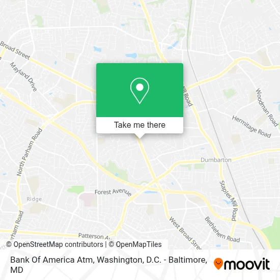 Bank Of America Atm map