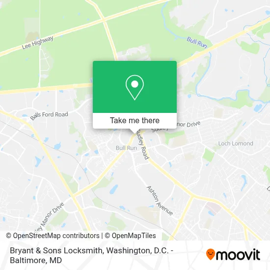 Bryant & Sons Locksmith map