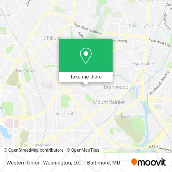 Western Union map