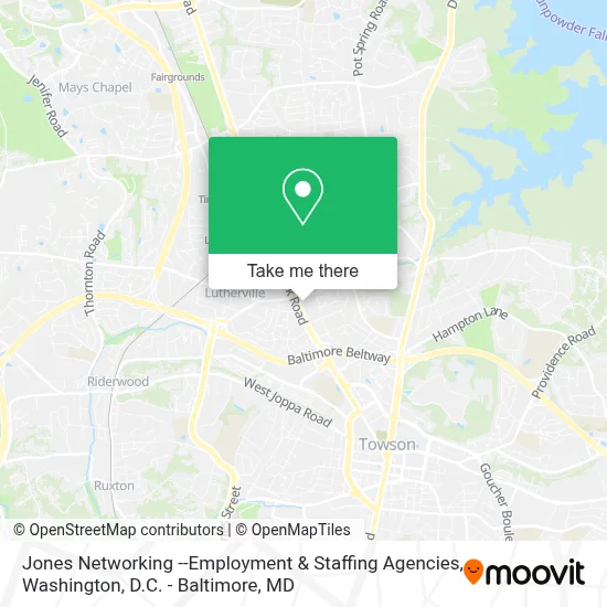 Jones Networking --Employment & Staffing Agencies map