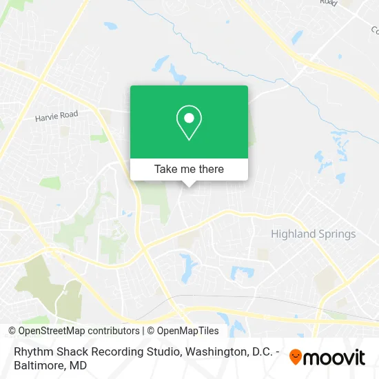 Rhythm Shack Recording Studio map