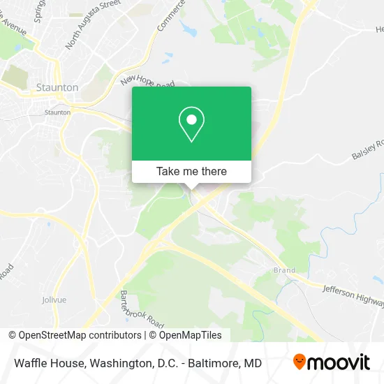 Waffle House map