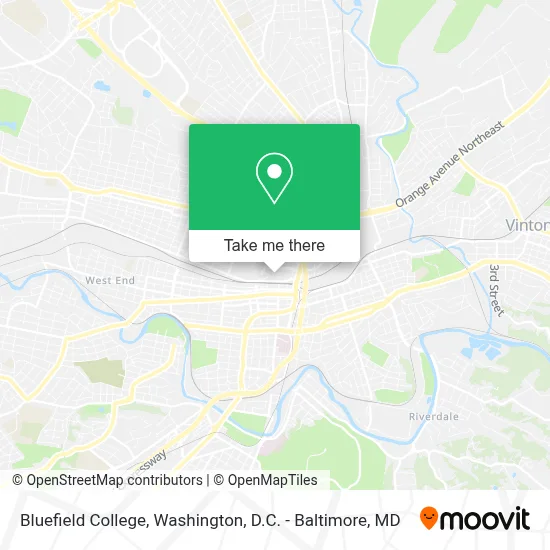 Bluefield College map