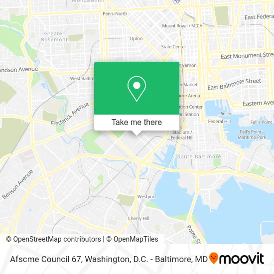 Afscme Council 67 map