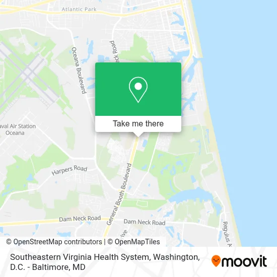 Southeastern Virginia Health System map