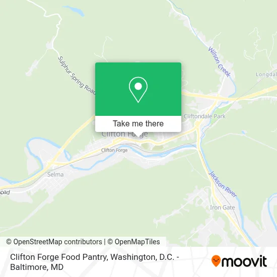 Clifton Forge Food Pantry map