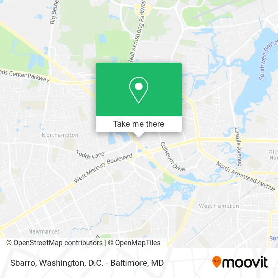 Sbarro map