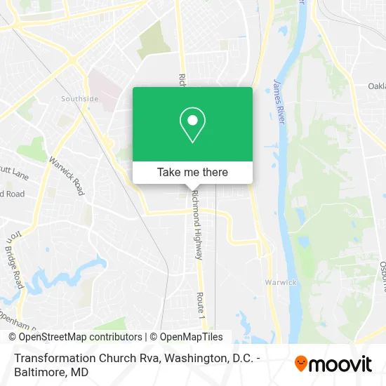 Transformation Church Rva map