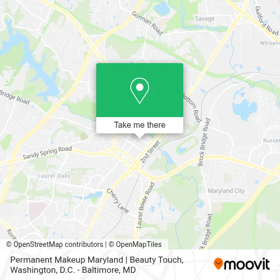 Permanent Makeup Maryland | Beauty Touch map